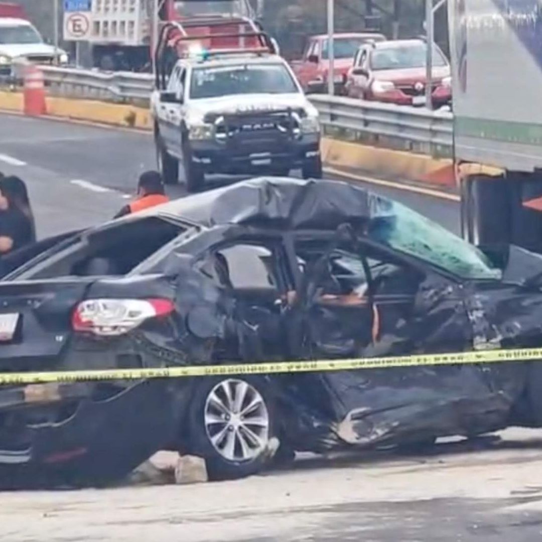Muere Mujer Embarazada y Menor Queda Lesionado tras Accidente en Carretera Xalapa Veracruz en Emiliano Zapata Miradores