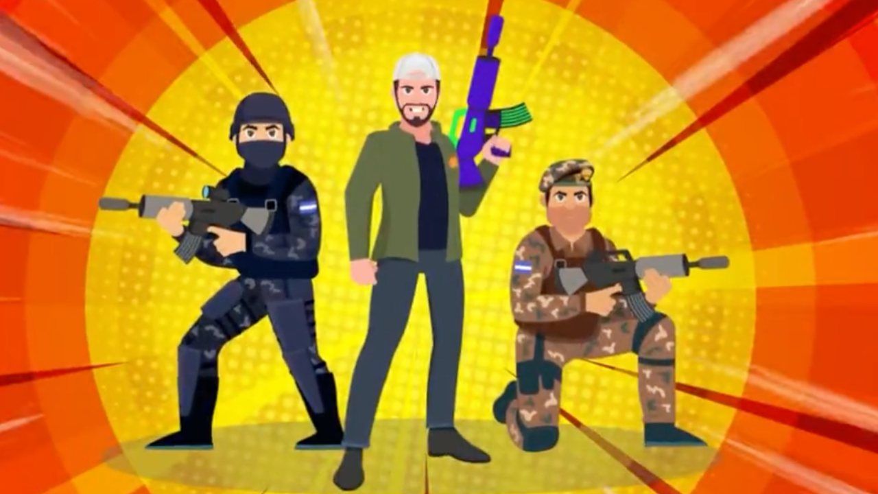 Lanzan en El Salvador videojuego en el que Bukele persigue a pandilleros