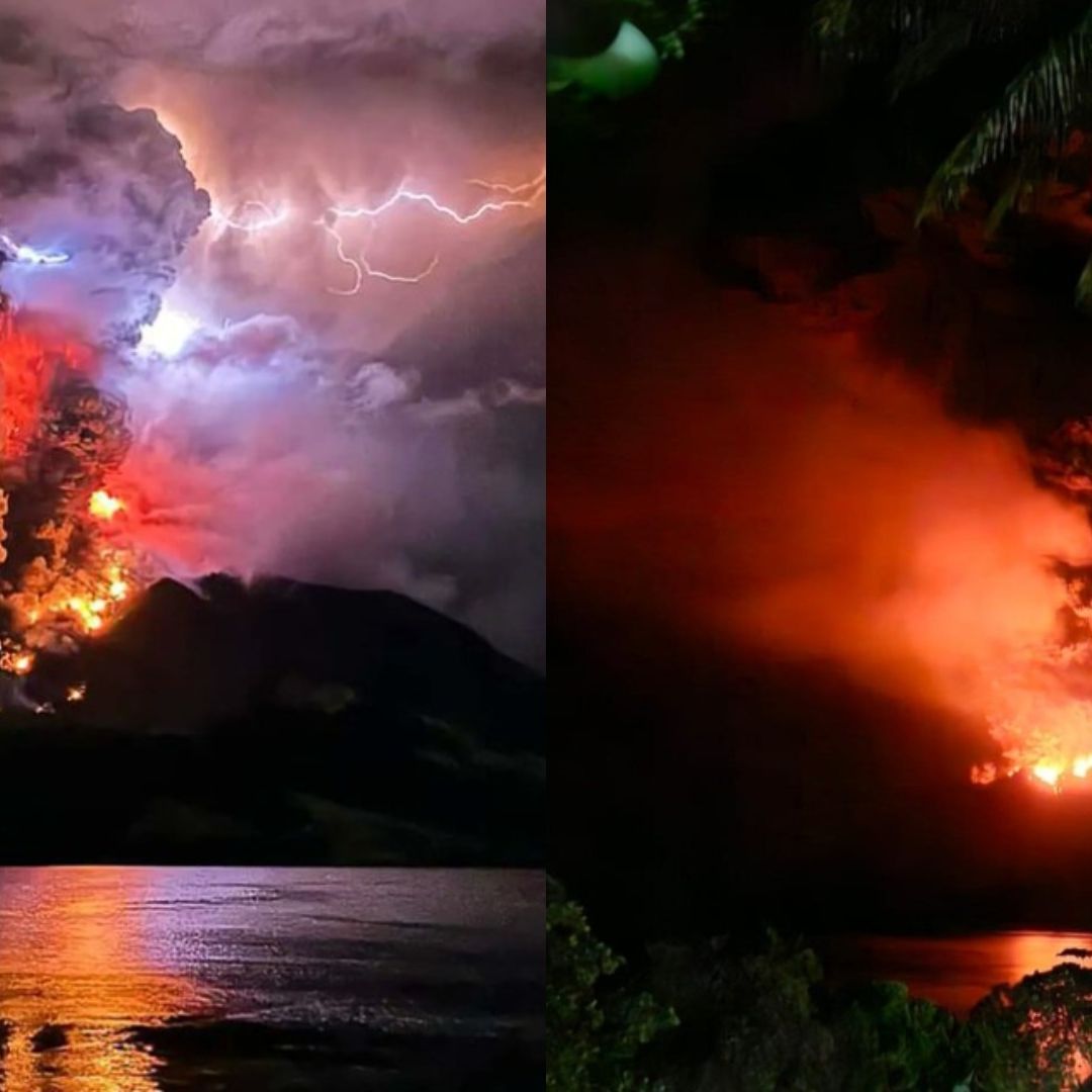 El volcán Ruang de Indonesia entra en erupción