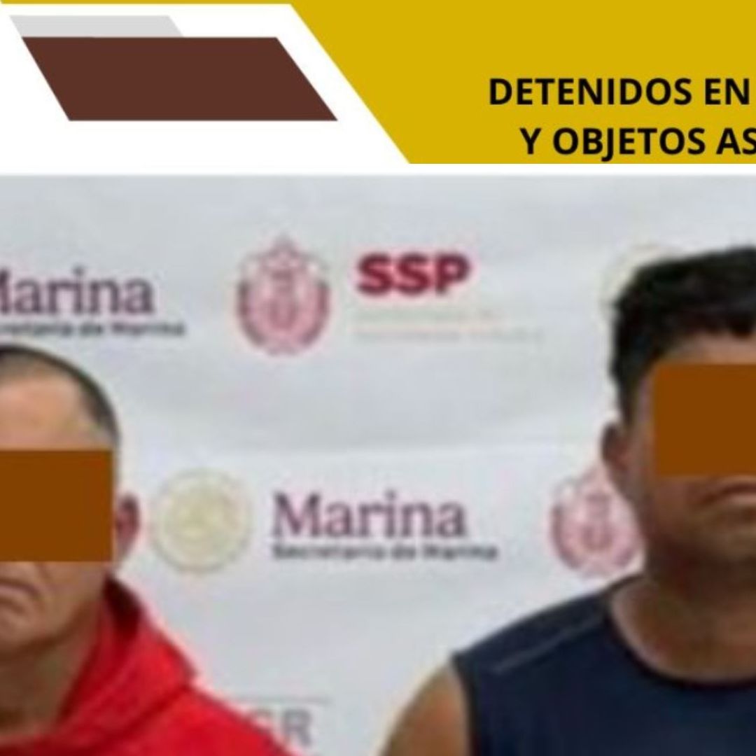 Detienen a Dos Sujetos Leopoldo N Luis N Durante Cateo en Domicilio de Colonia Cristóbal Colón al Norte de la Ciudad de Veracruz