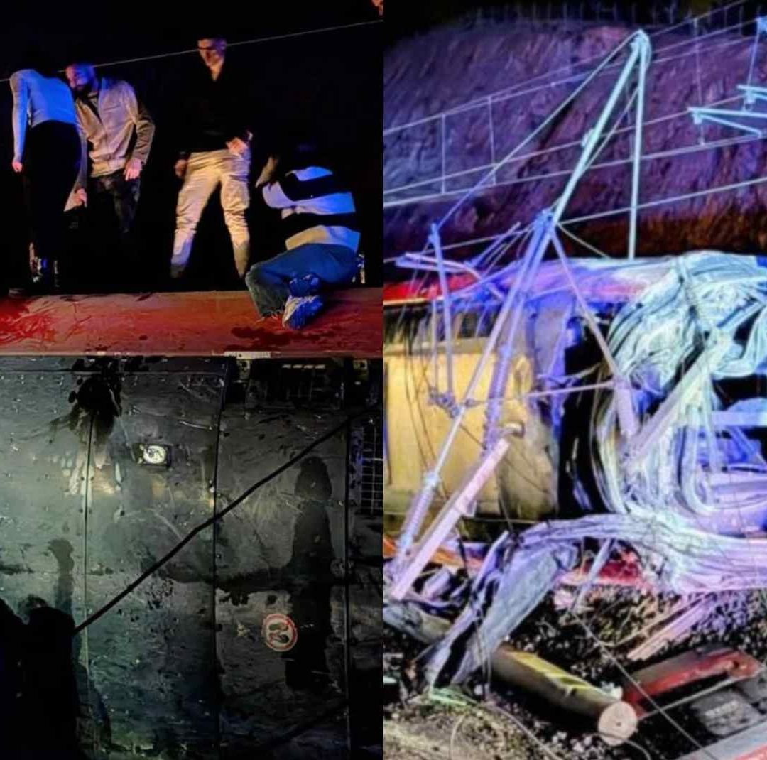 Accidente de trenes en España. Foto: EFE