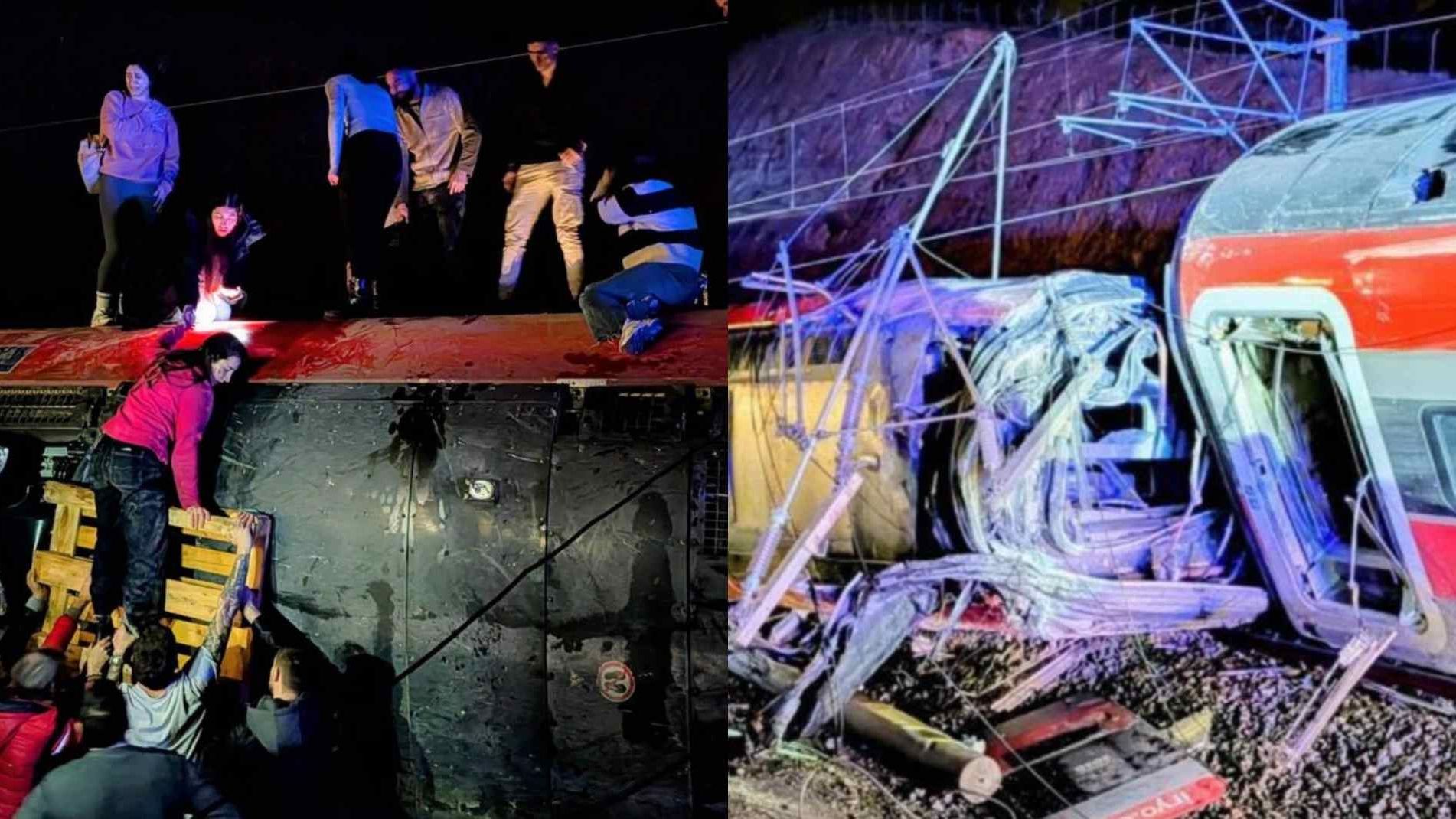 Accidente de trenes en España. Foto: EFE