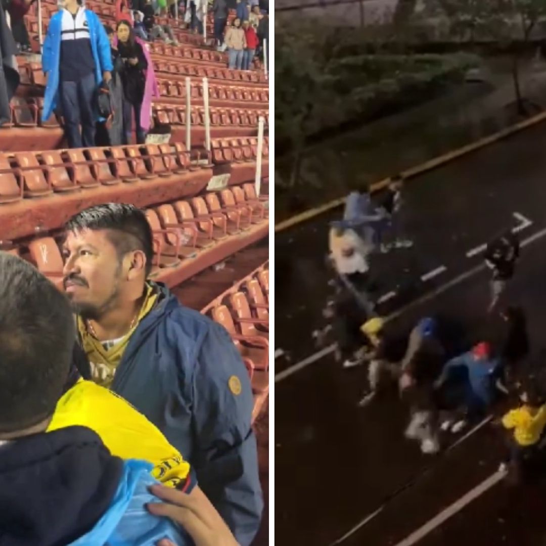 Captan agresiones al finalizar América vs Pumas