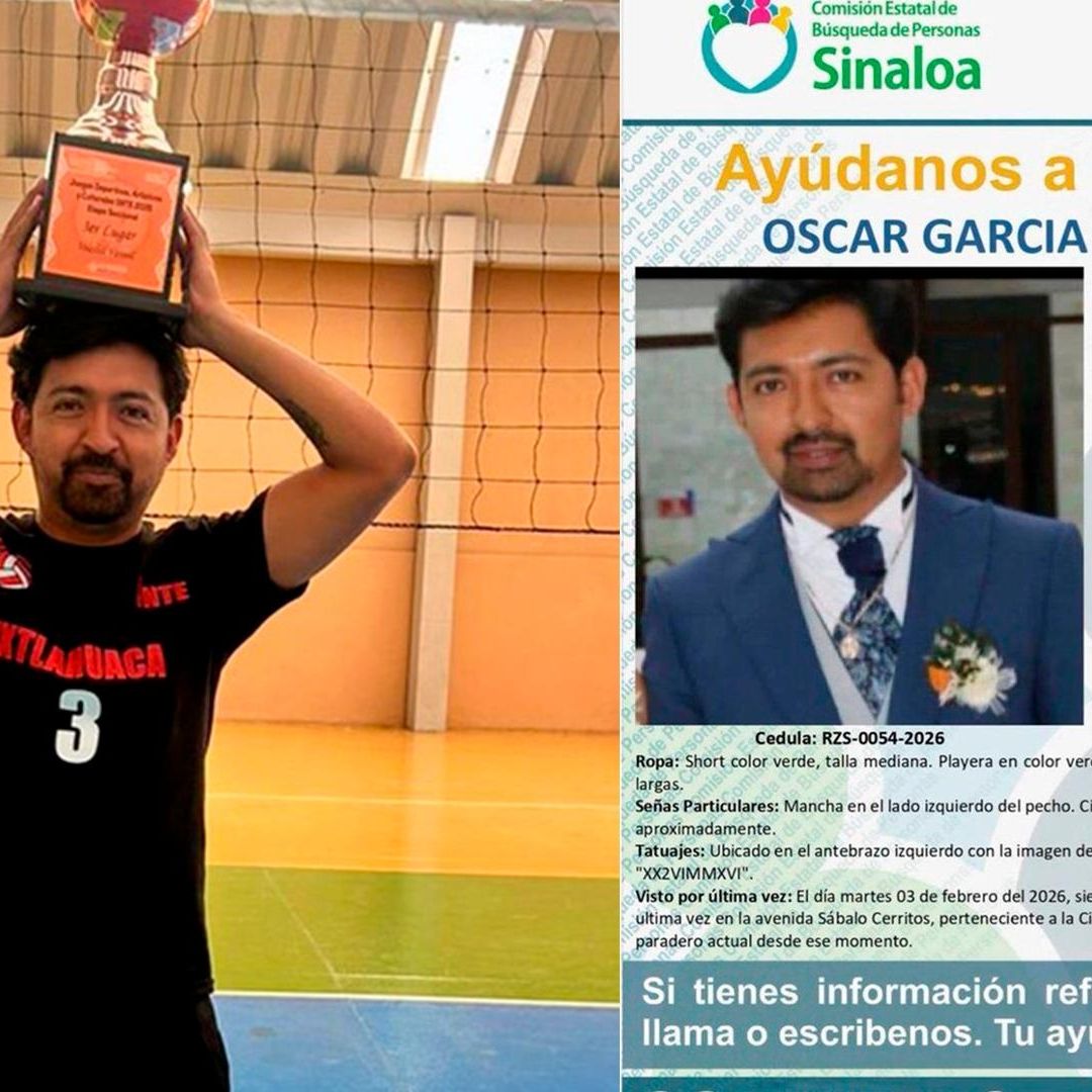 Ficha de búsqueda de Óscar García Hernández difundida por su familia