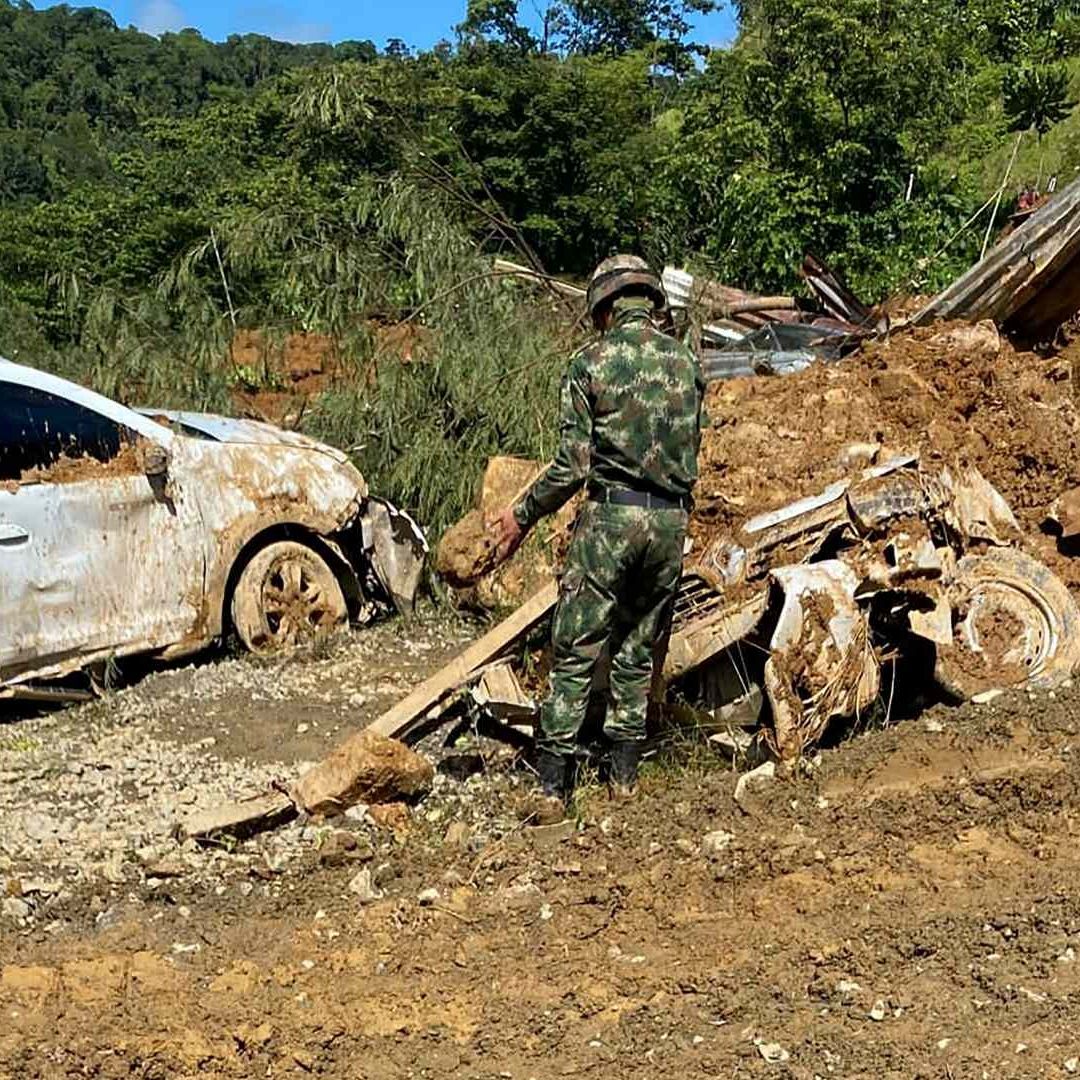 Video del derrumbe en Chocó, Colombia 2024; Alud de tierra deja 34 muerto