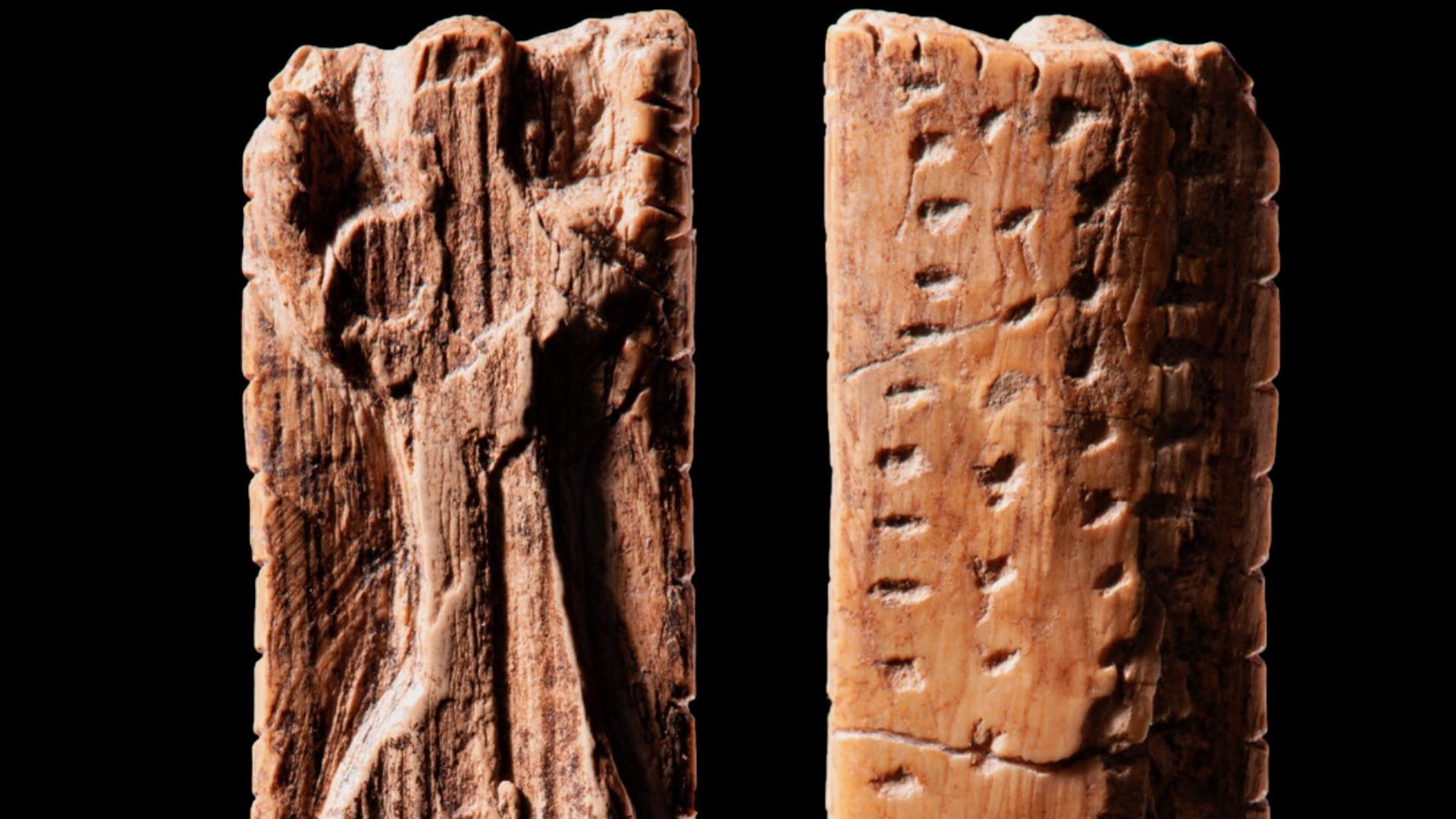 Descubren en Alemania hueso de mamut con antecedentes de escritura cuneiforme
