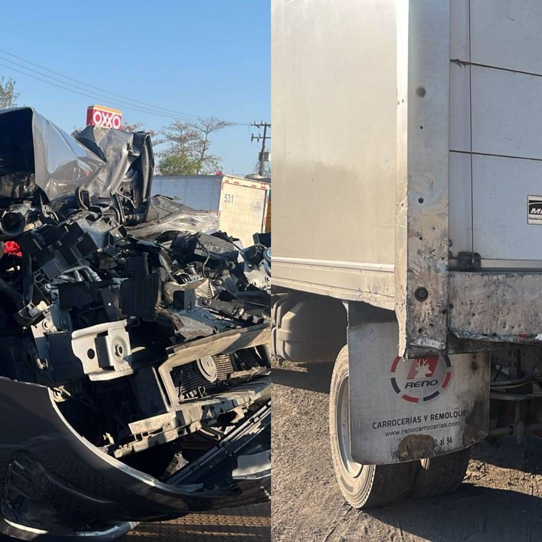 vehículos chocados en autopista Veracruz-Medellín
