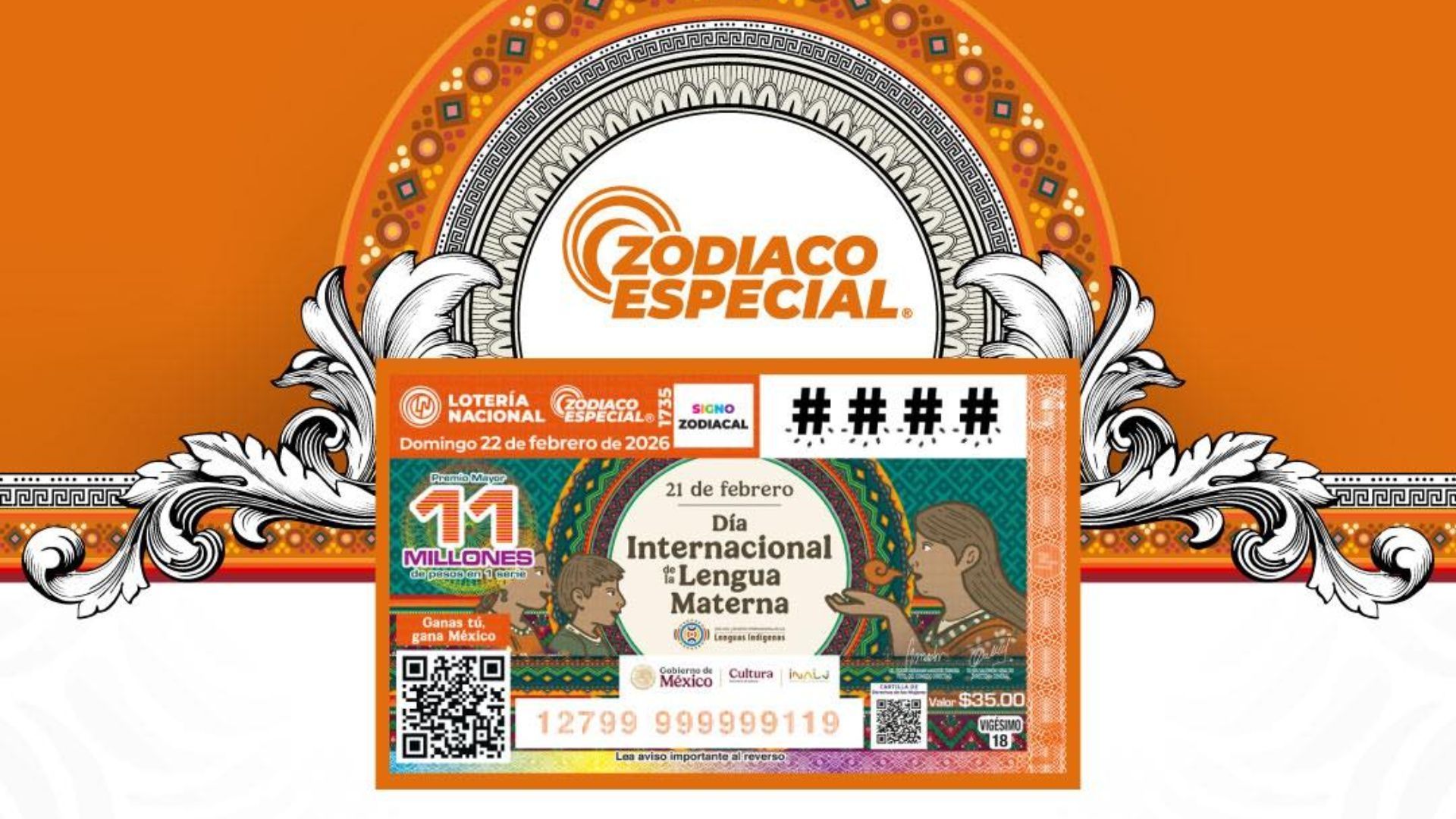 Checa Dónde Cayó el Premio Mayor de la Lotería Nacional 22 de Febrero del Sorteo Zodiaco Especial 1735