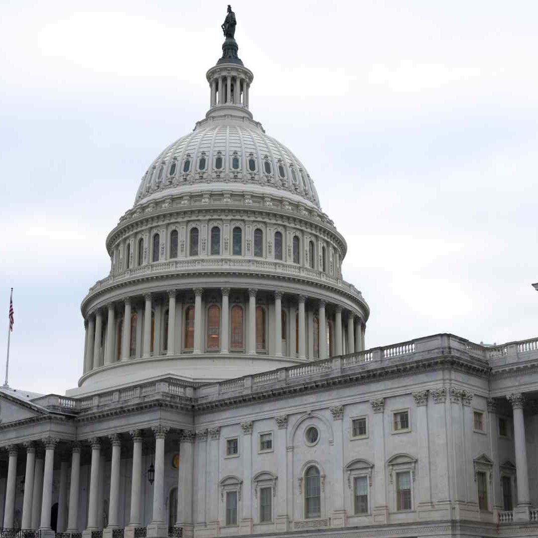 Capitolio de Estados Unidos antes del discurso del Estado de la Unión de Joe Biden