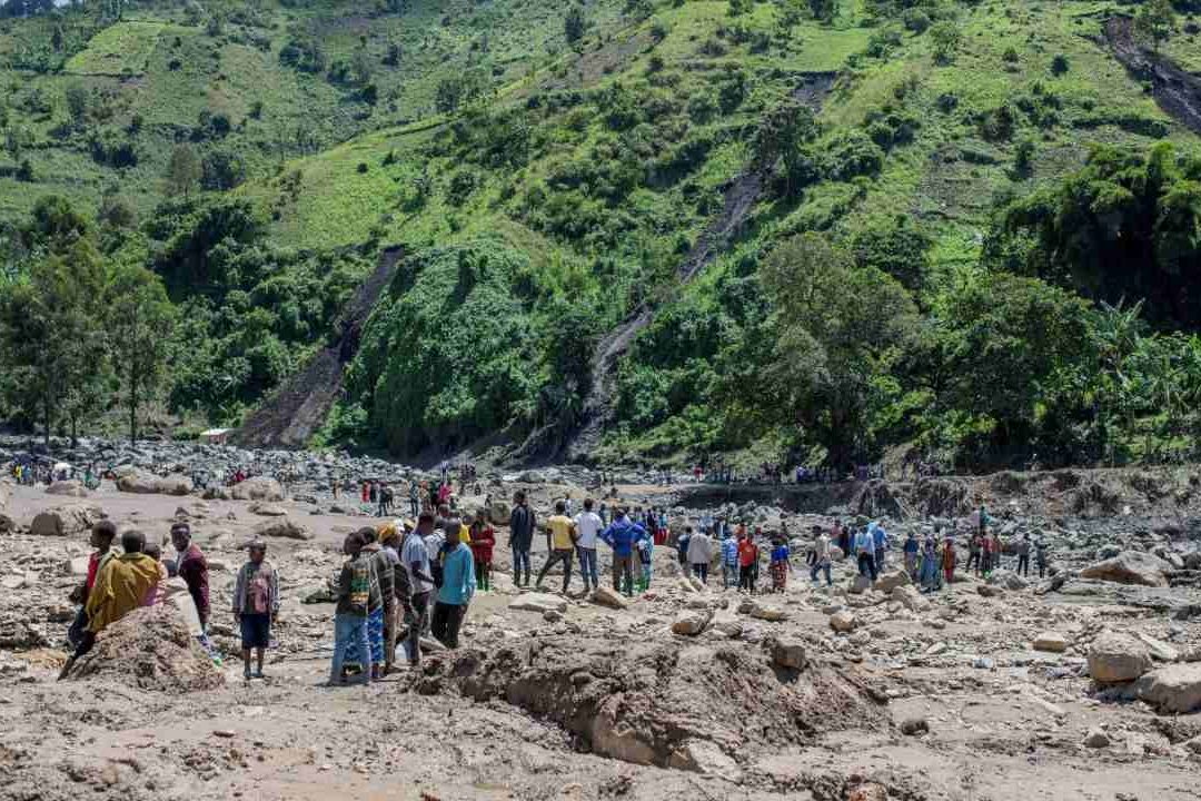 Las lluvias registradas el pasado 4 de mayo en el Congo provocaron riadas, inundaciones y corrimientos de tierra