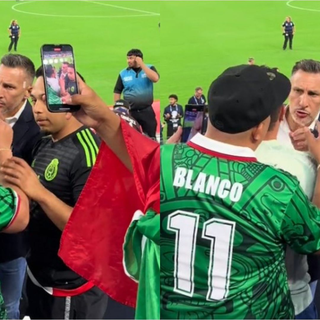 'Chaco' Giménez se encaró con un aficionado. Foto TikTok kikster8