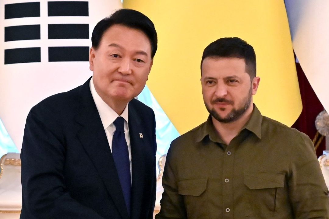 Presidente de Corea del Sur visita Ucrania