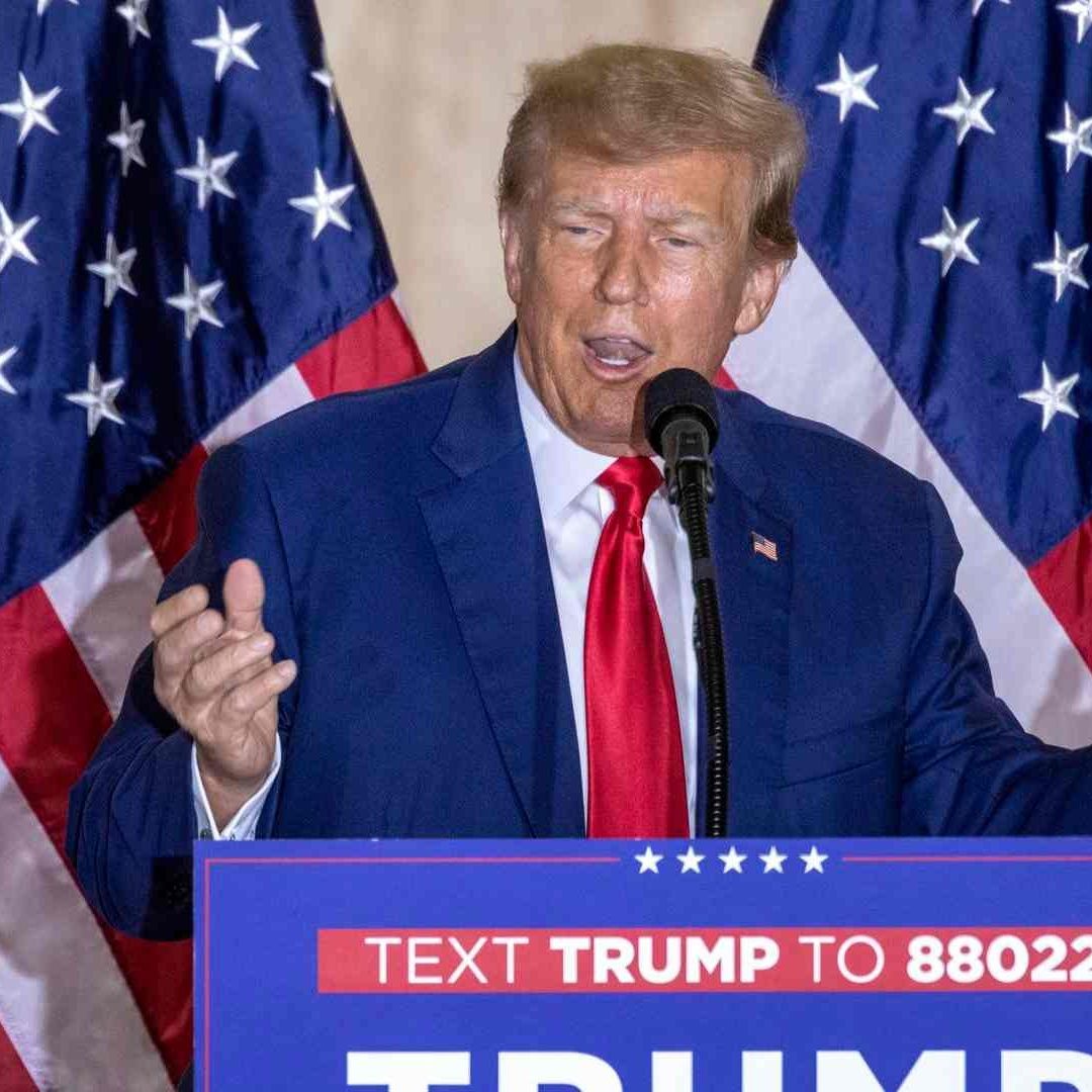 Donald Trump ofreció un mensaje