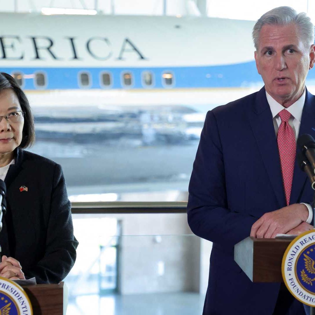 Tsai Ing-wen, presidenta de Taiwán, y Kevin McCarthy