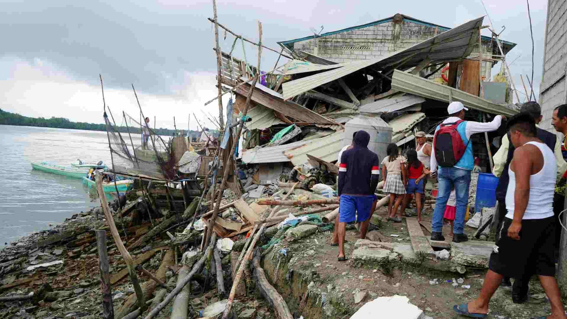 Daños por sismo en Ecuador