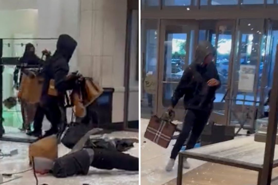 Roban Más de 30 Personas Tienda de Lujo en Los Ángeles