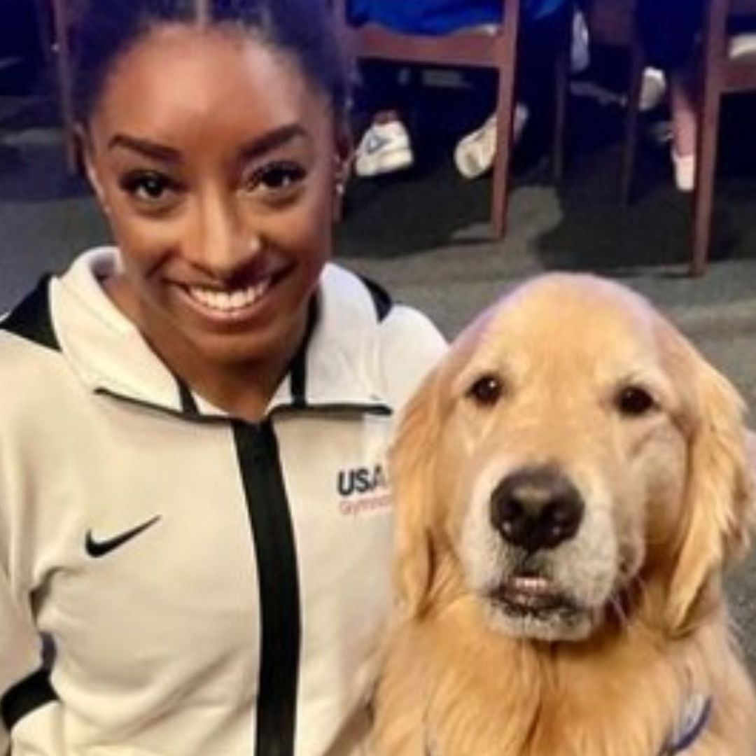 Beacon ha sido de gran ayuda para Simone Biles y sus problemas emocionales. Foto goldendogbeacon