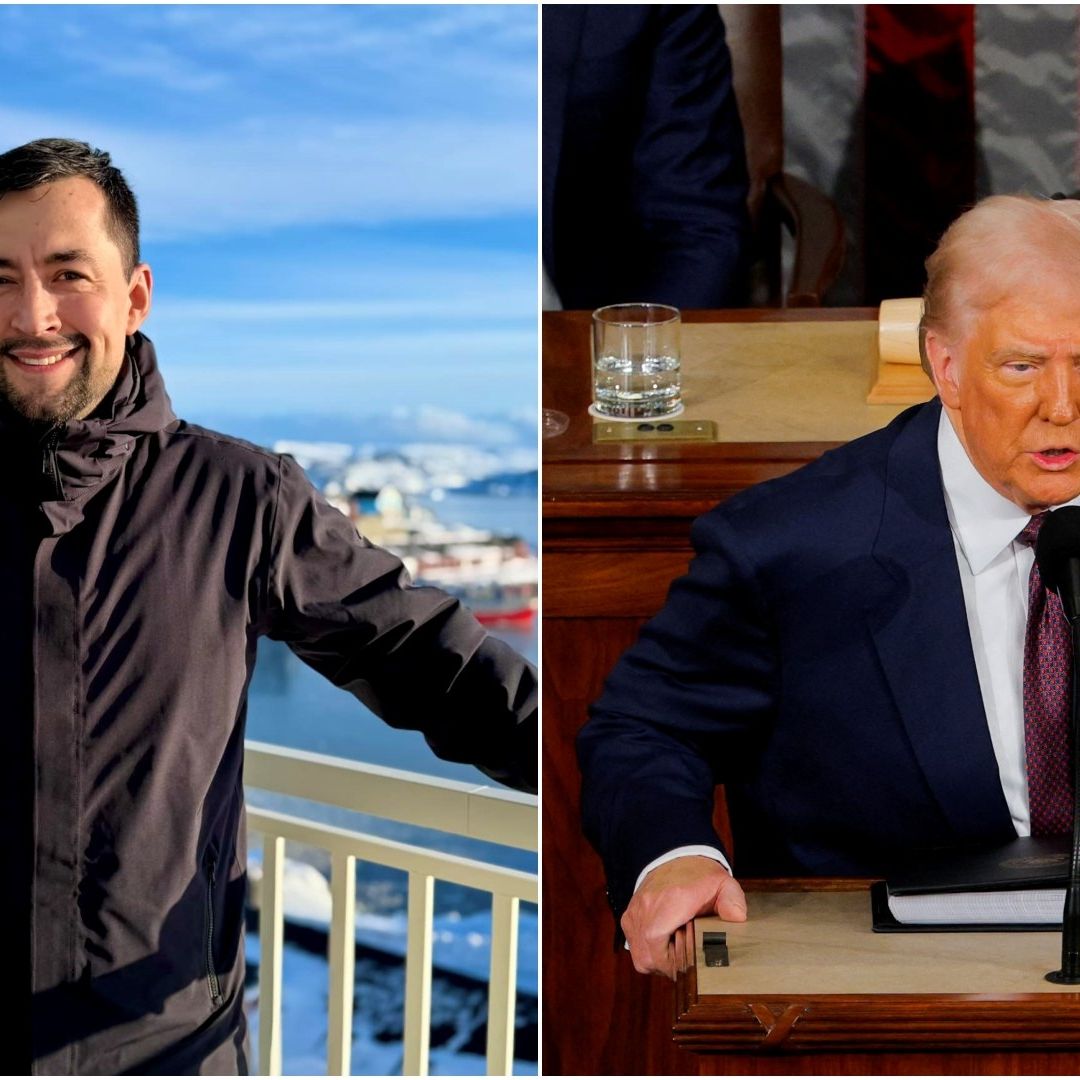 Múte B. Egede y Donald Trump, presidente de Groenlandia y Estados Unidos
