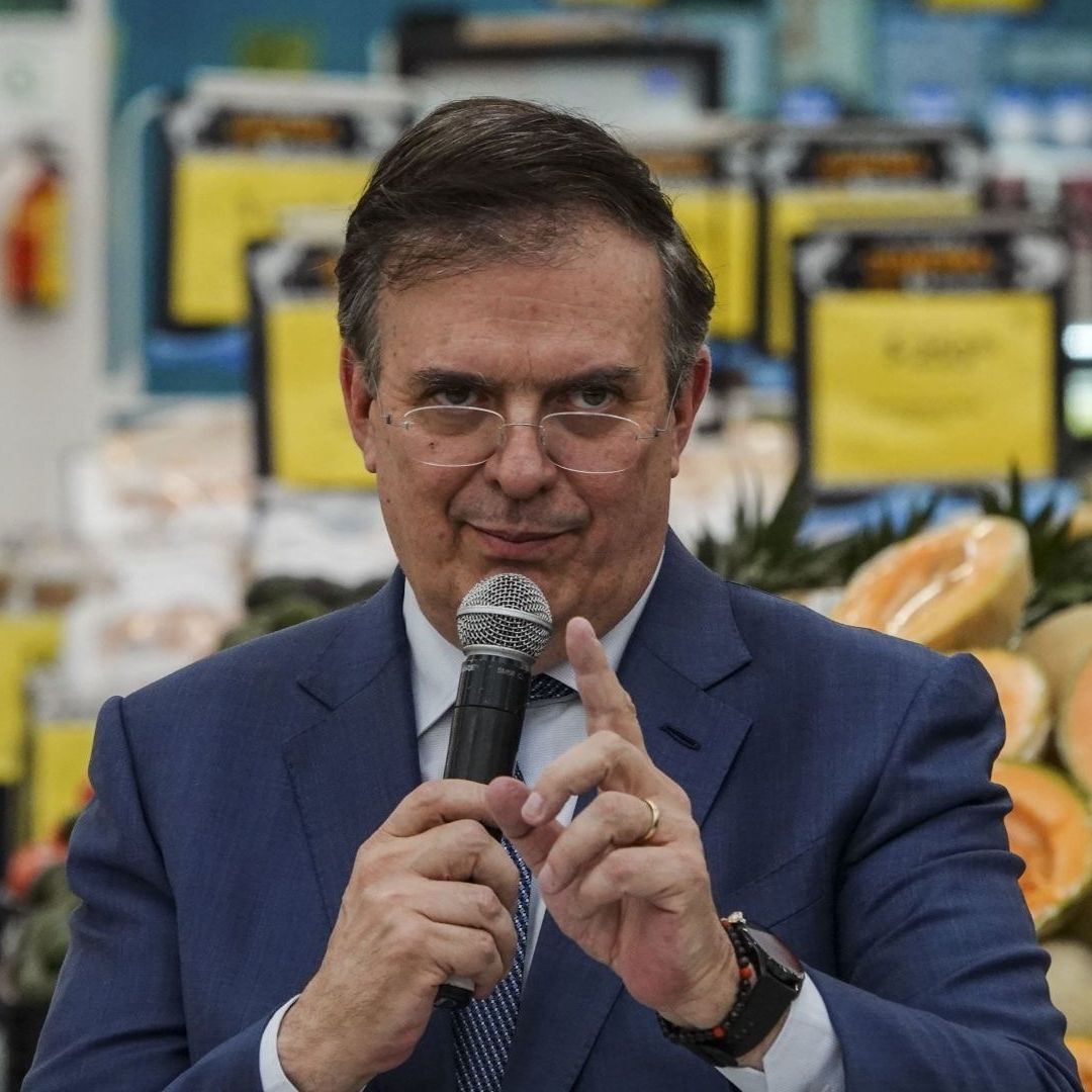 Marcelo Ebrard habló durante la presentación de la marca “Hecho en México”, desde un supermercado.