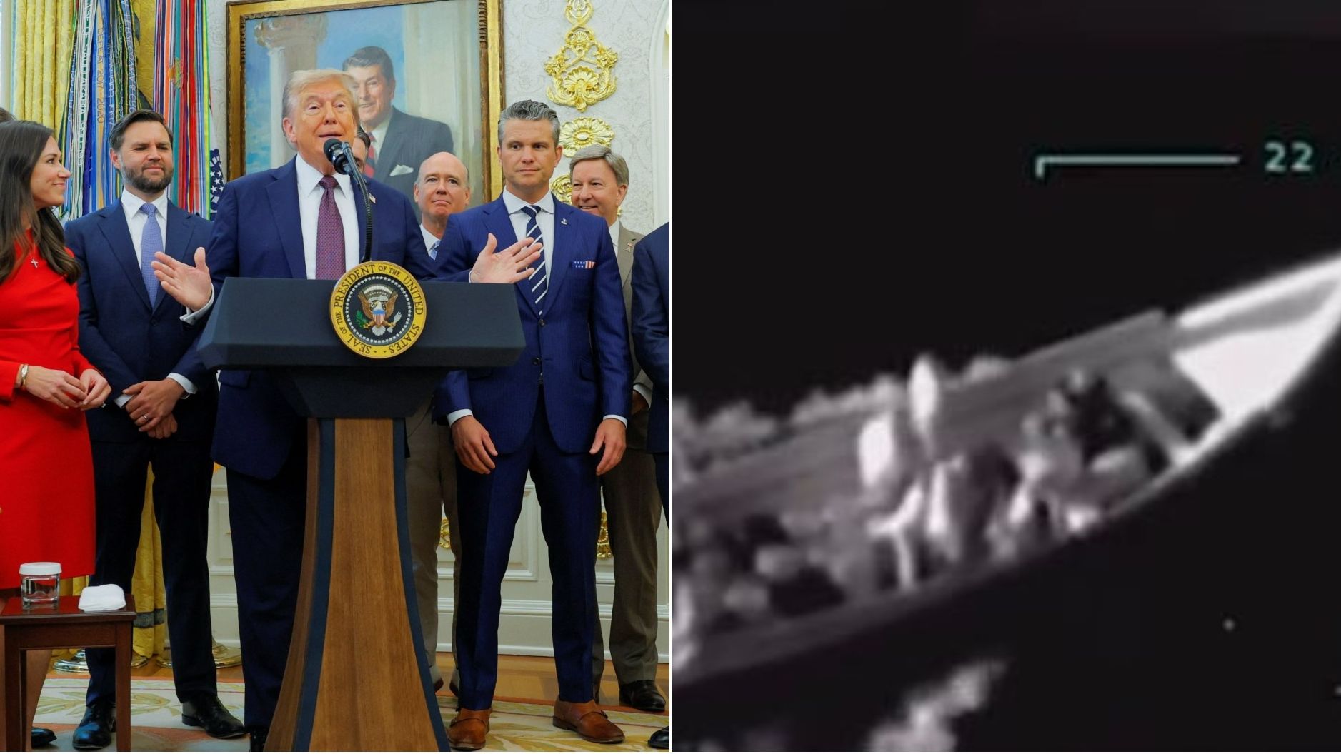 Trump Revela que Ataque de EUA a Barco con Droga era de los Narcoterroristas del Tren de Aragua