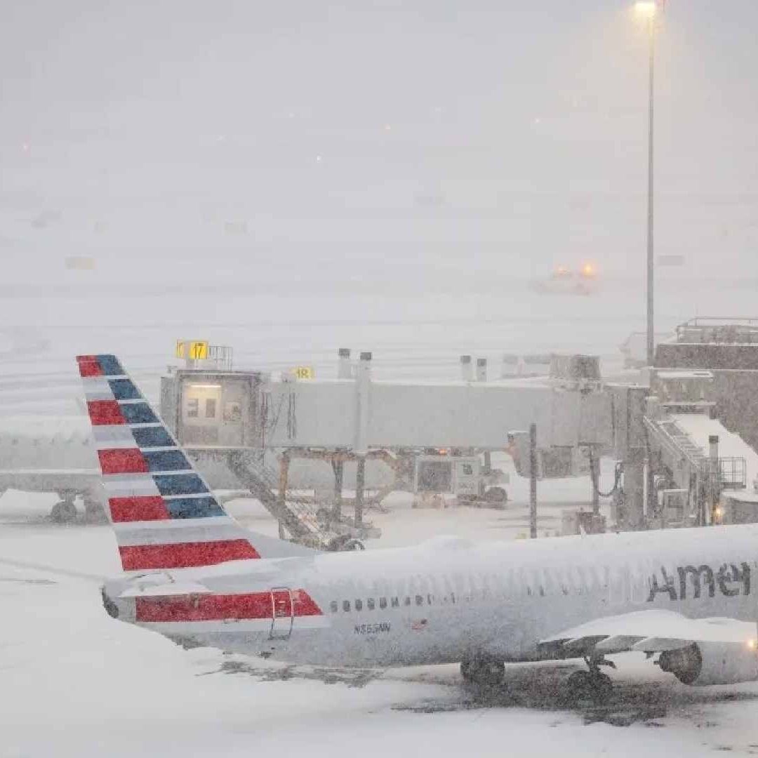 Vuelos cancelados en EUA. Foto: AFP