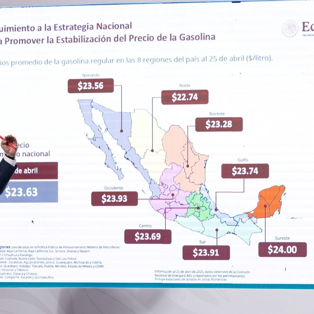 César Iván Escalante Ruiz, titular de la Profeco, en la conferencia mañanera de hoy 28 de abril de 2025