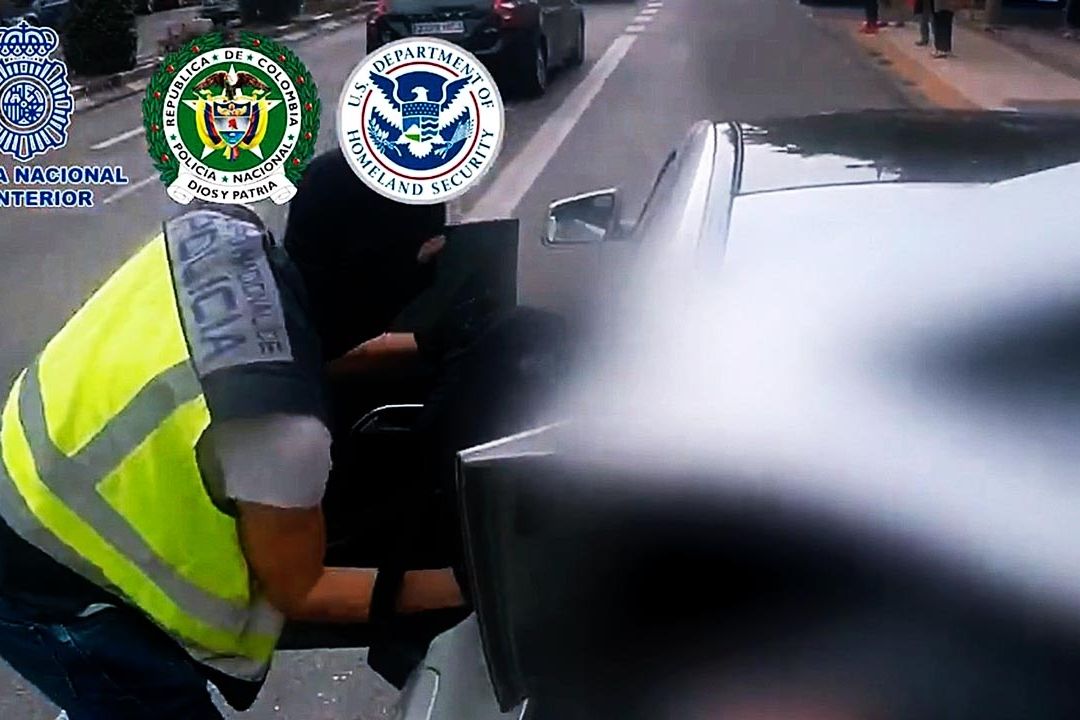 Momento de la detención del Líder de Los Zetas en Europa
