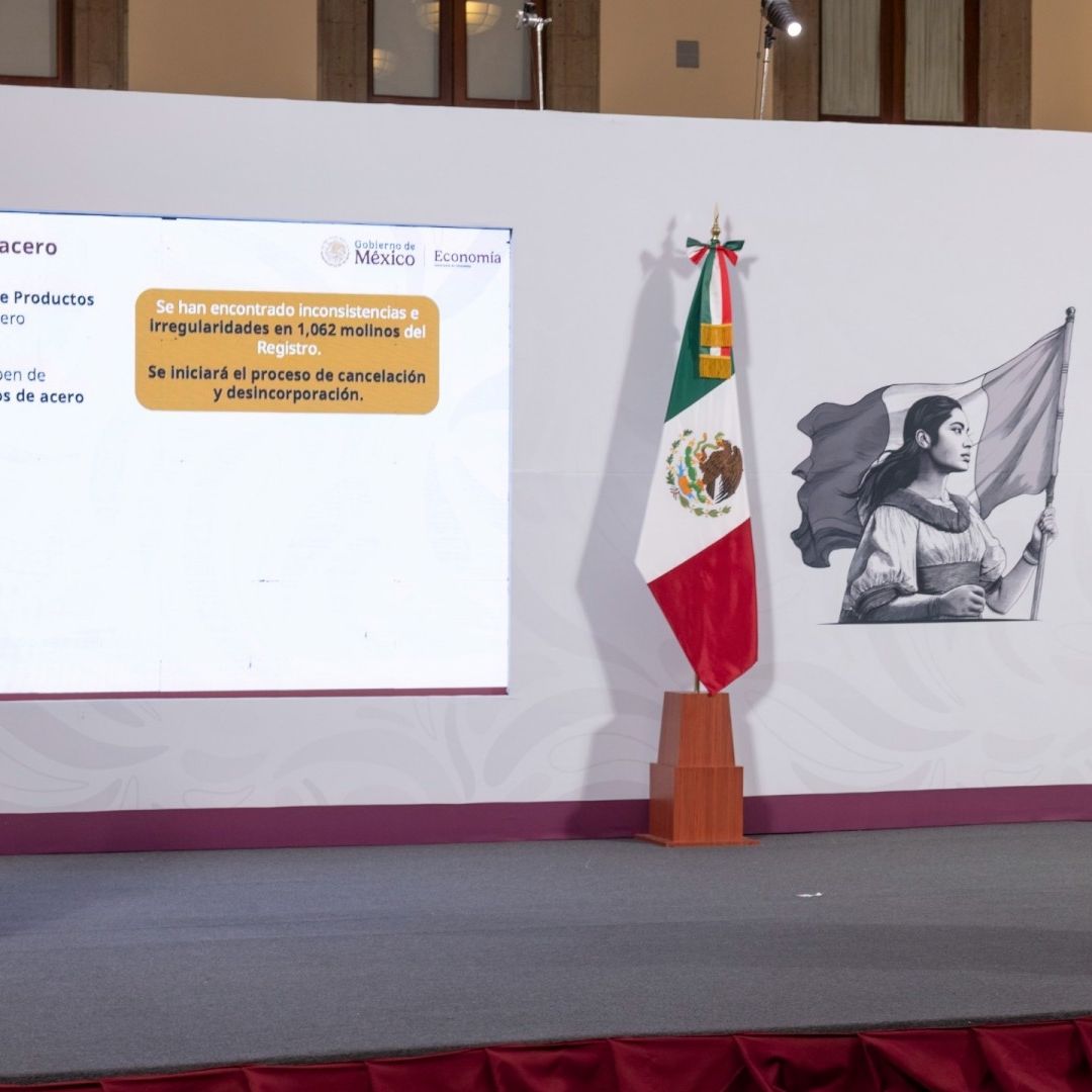 Marcelo Ebrard, secretario de Economía, en la conferencia mañanera