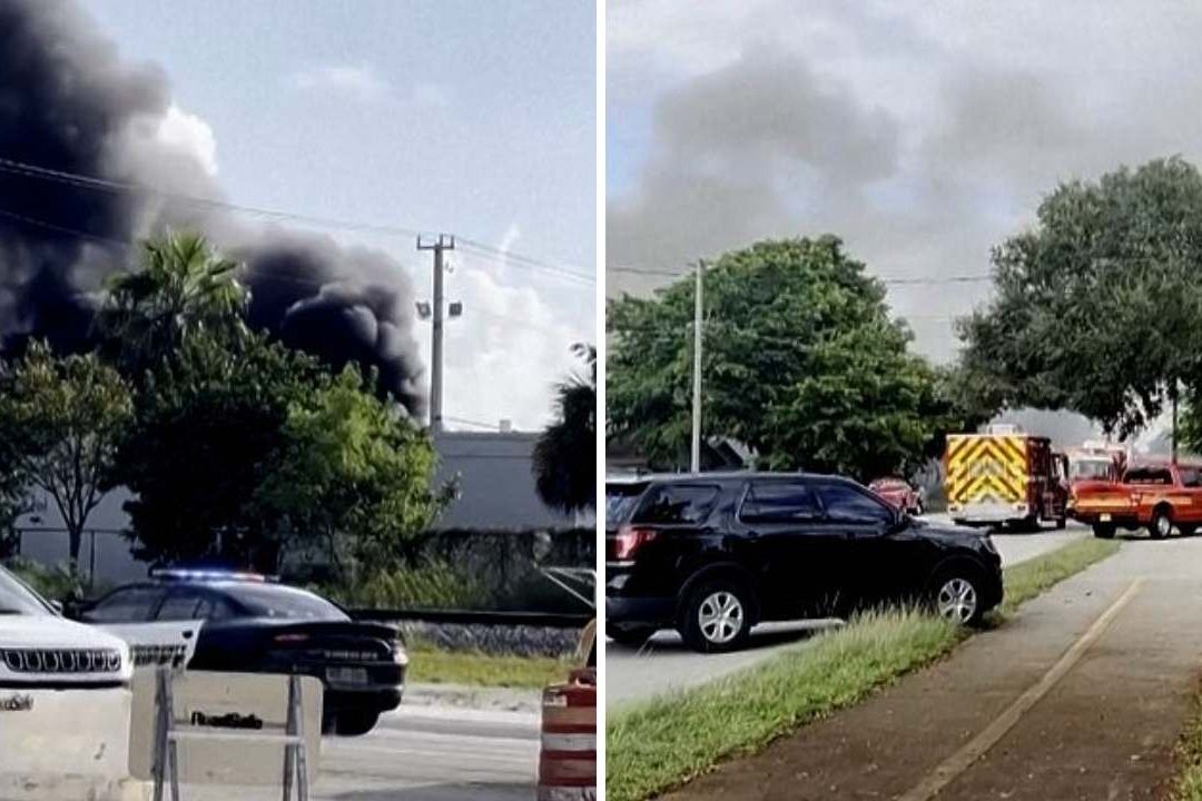 Habitantes del condado Broward captan la caída del helicóptero