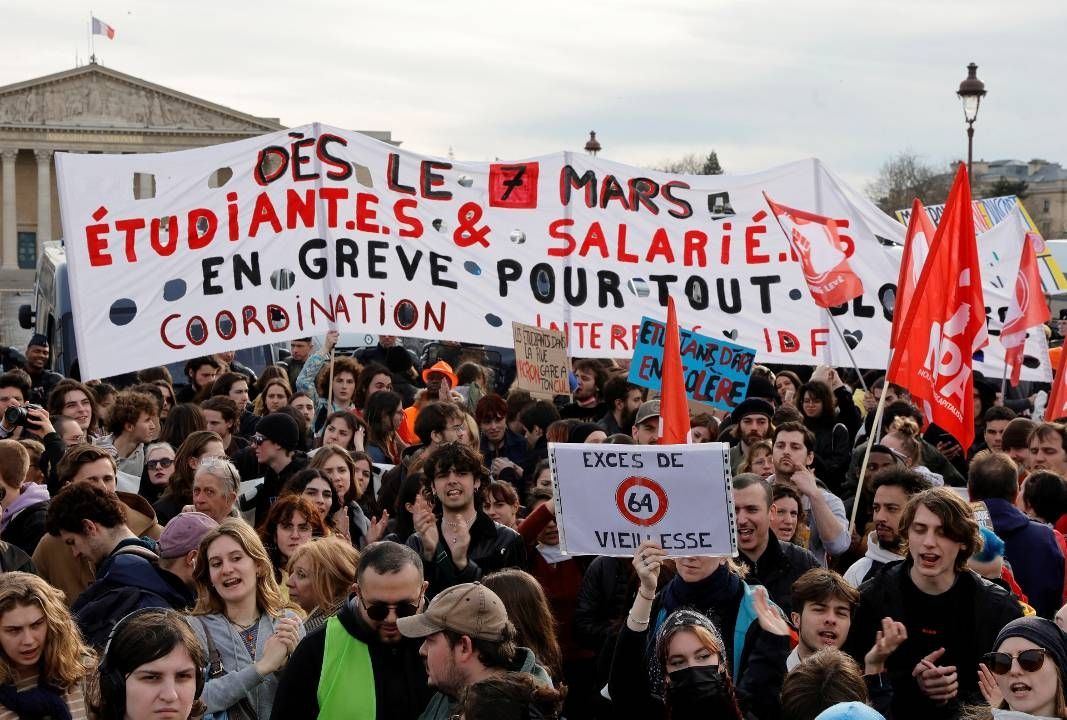 La reforma al sistema de pensiones desató protestas generalizadas en Francia
