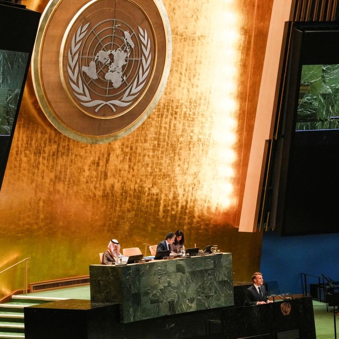 Emmanuel Macron, presidente de Francia, en la Asamblea General de la ONU