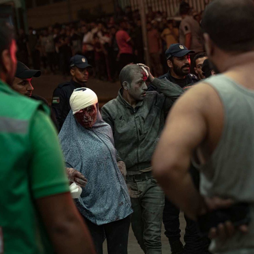 El ataque israelí a un hospital de Gaza dejó al menos 500 personas muertas. Foto: AP