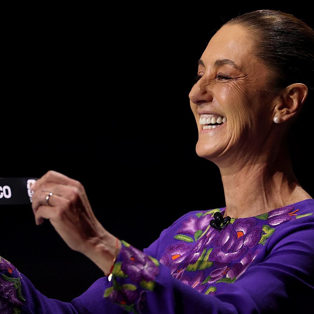 Claudia Sheinbaum en ceremonia del sorteo del Mundial 2026. Foto: Getty
