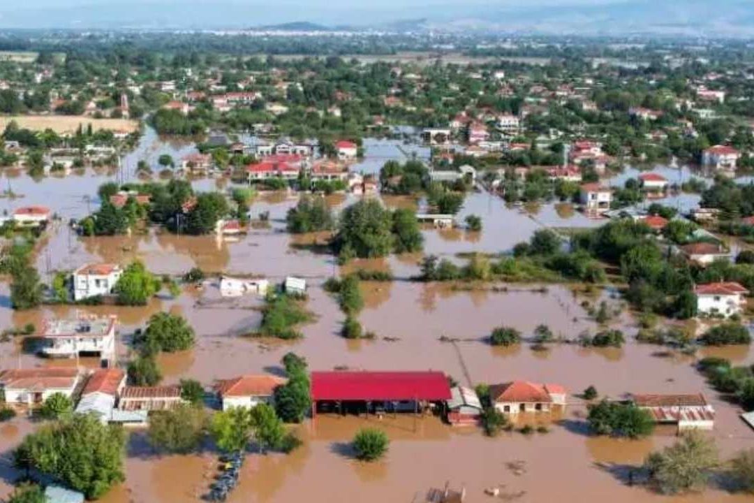 Grecia quedó bajó el aguas tras las lluvias e inundaciones en 2023