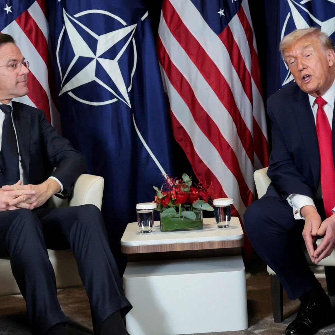 Reunión entre Mark Rutte y Donald Trump, en Davos 2026.