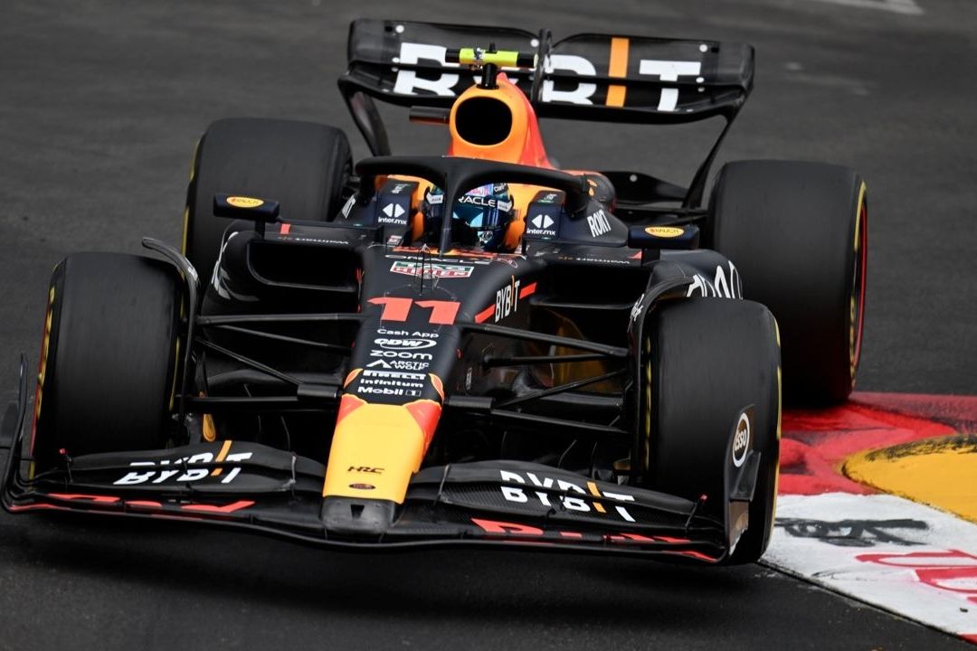 Sergio Pérez arrancó último en este GP de Mónaco