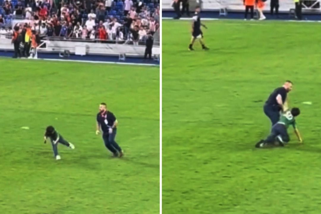 Acusan exceso de fuerza de seguridad de Estadio BBVA contra menor que invadió cancha