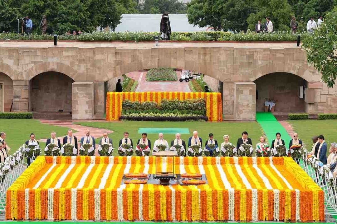 Líderes del G20 Visitan Memorial a Mahatma Gandhi en Nueva Delhi