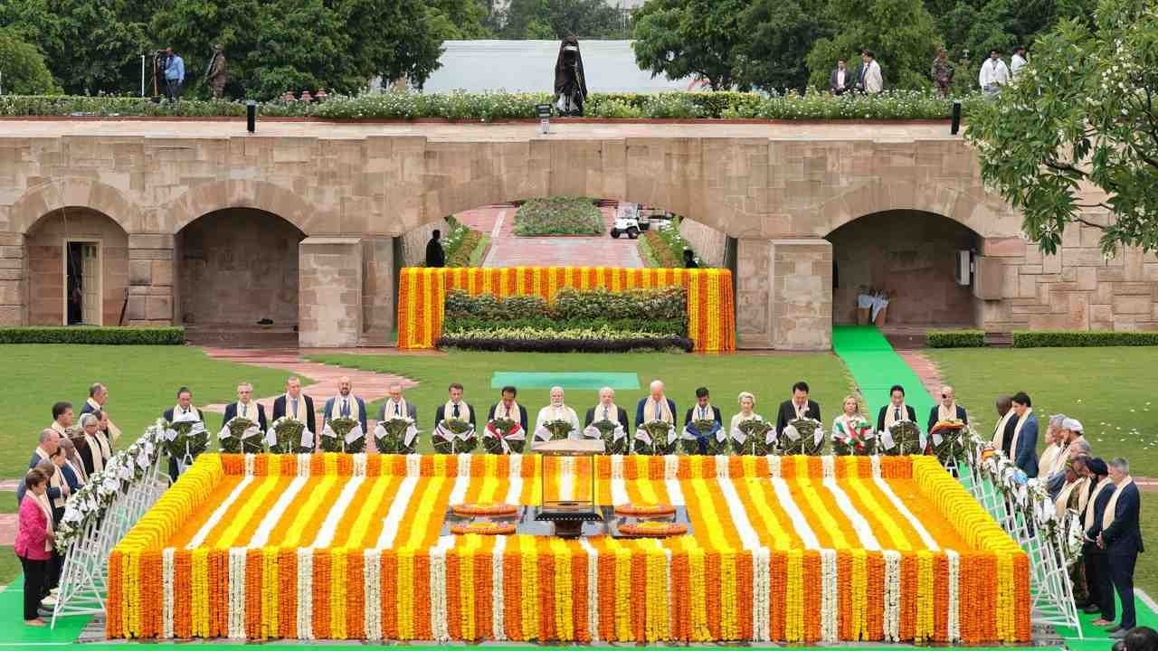 Líderes del G20 Visitan Memorial a Mahatma Gandhi en Nueva Delhi
