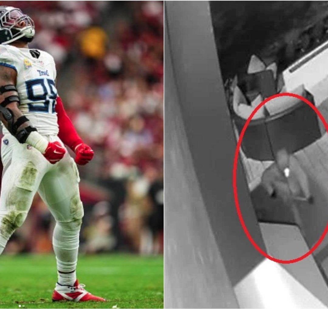 Jeffery Simmons compartió imágenes del circuito cerrado de su vivienda, en las que se aprecia a dos hombres encapuchados robando.