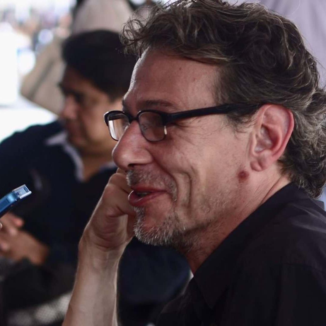 Álvaro Enrigue en la Feria Internacional del Libro del Zócalo, en 2014