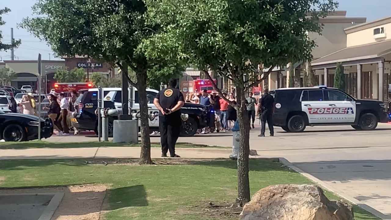 Un policía de Allen estaba en el área atendiendo una emergencia no relacionada cuando escuchó disparos en el mall a las 3:36 de la tarde, escribió el Departamento de Policía en Facebook
