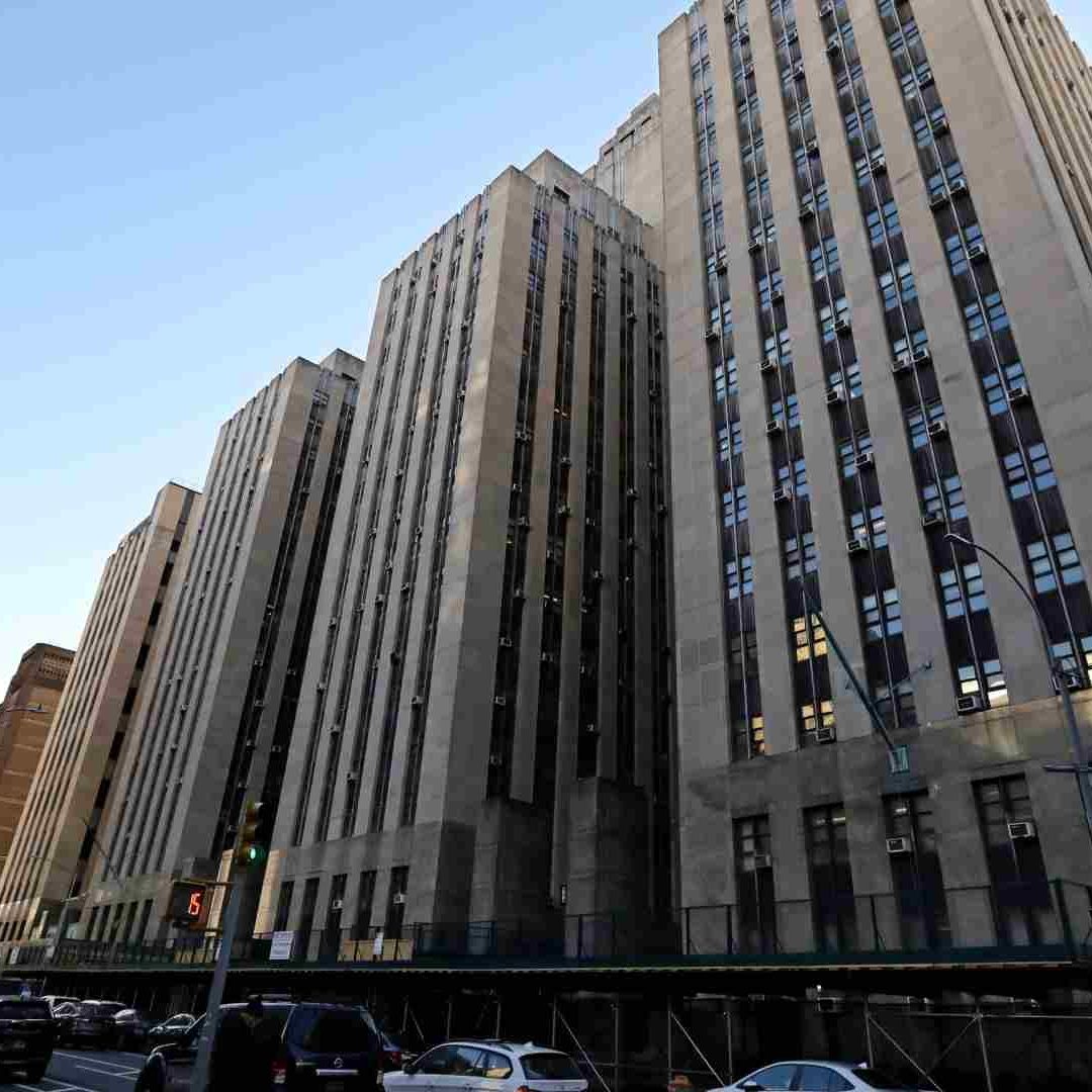 Vista general del Tribunal Penal del estado de Nueva York antes de una posible acusación contra el expresidente Donald Trump