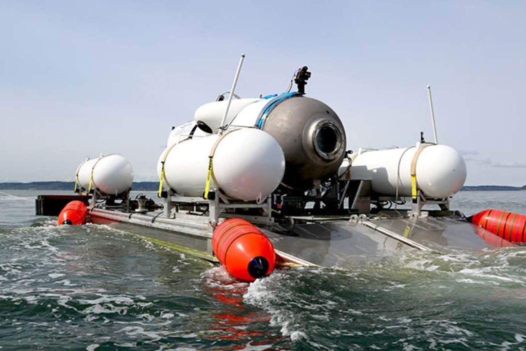 El submarino Titán antes de una de sus expediciones