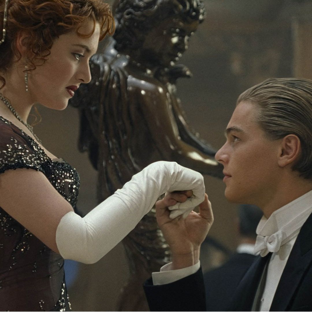 Rose y Jack, en escena de Titanic