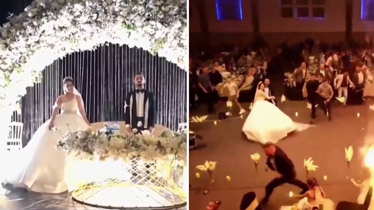 Video muestra momentos previos a mortal incendio durante boda en Irak