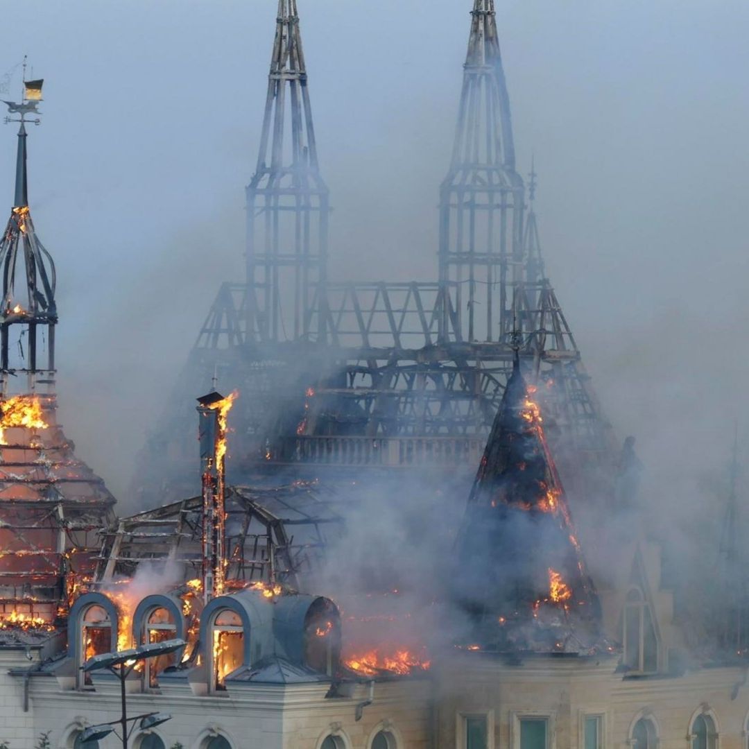 Rusia ataca el 'Castillo de Harry Potter', en Odesa
