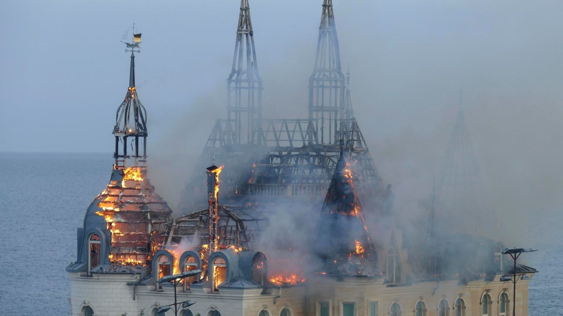 Rusia ataca el 'Castillo de Harry Potter', en Odesa