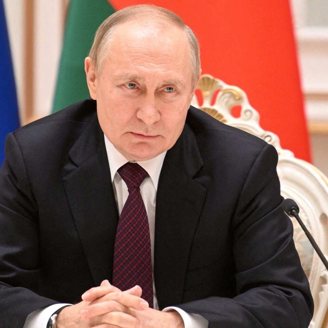 Mensaje de Vladimir Putin transmitido por la televisión estatal rusa