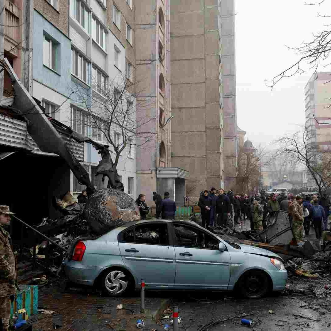 Muere ministro del interior de Ucrania al caer helicóptero